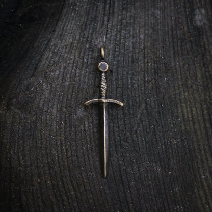 *Made-To-Order* Sword Necklace Sterling Silver or Bronze