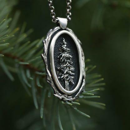 Growth- Sterling Silver Tree Pendant
