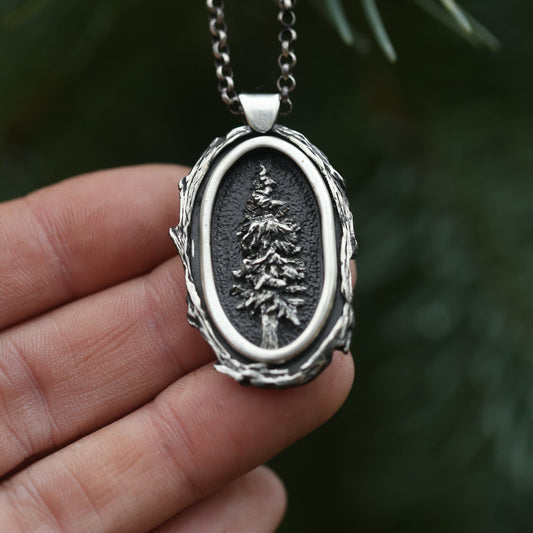 Growth- Sterling Silver Tree Pendant